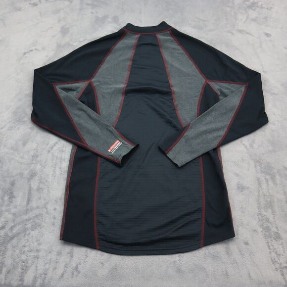 Mizuno Shirt Womens Medium Black Green 1/4 Zip Pullover Lightweight Running Top - Picture 7 of 16